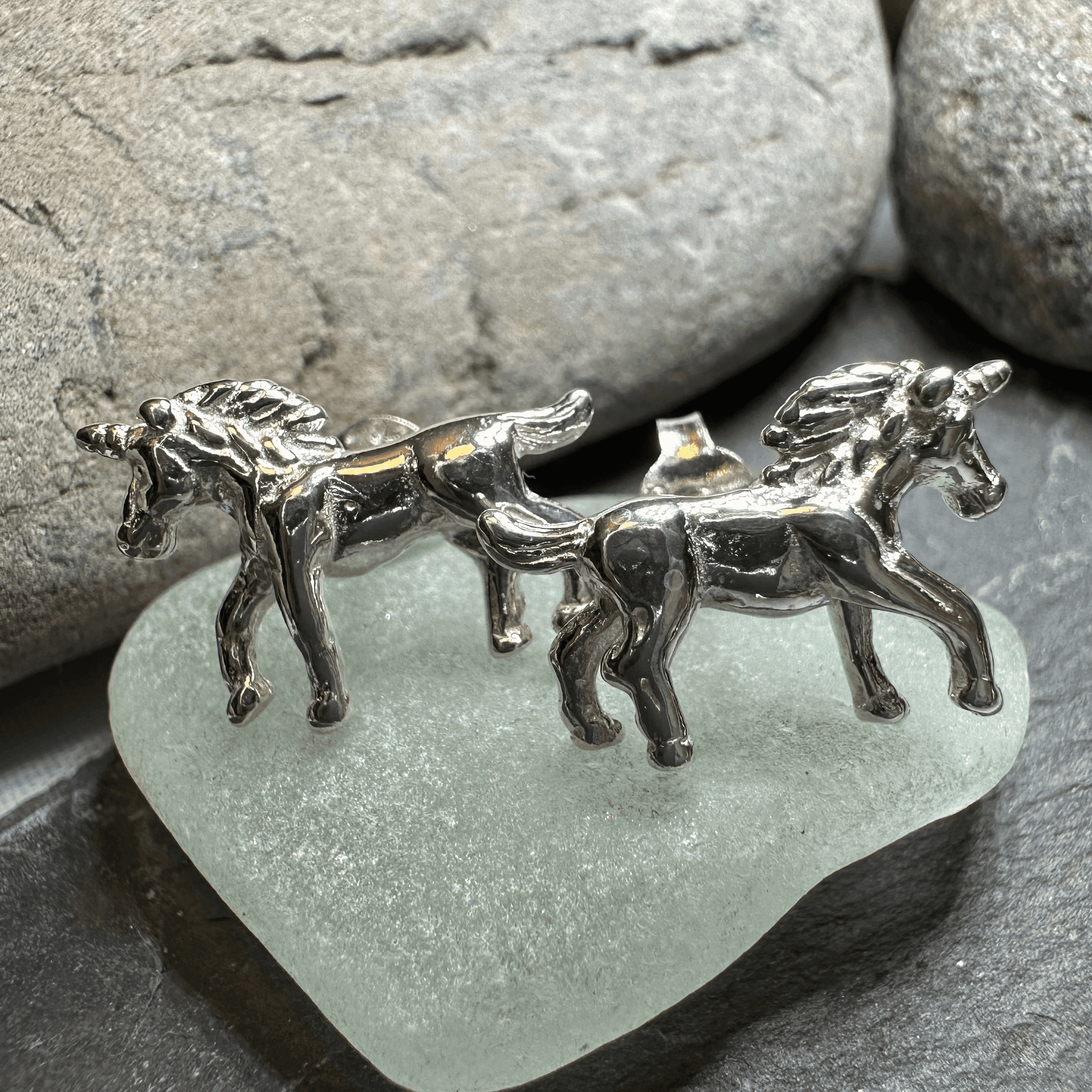 Legendary Unicorn Post Back Earrings - 