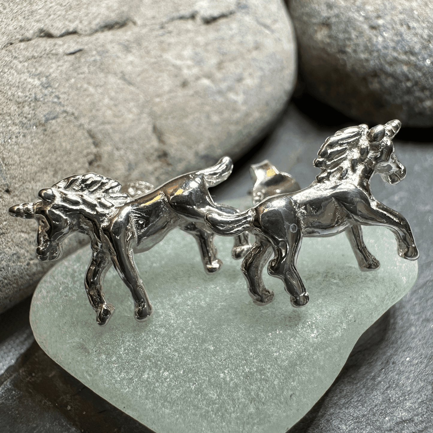 Legendary Unicorn Post Back Earrings - 