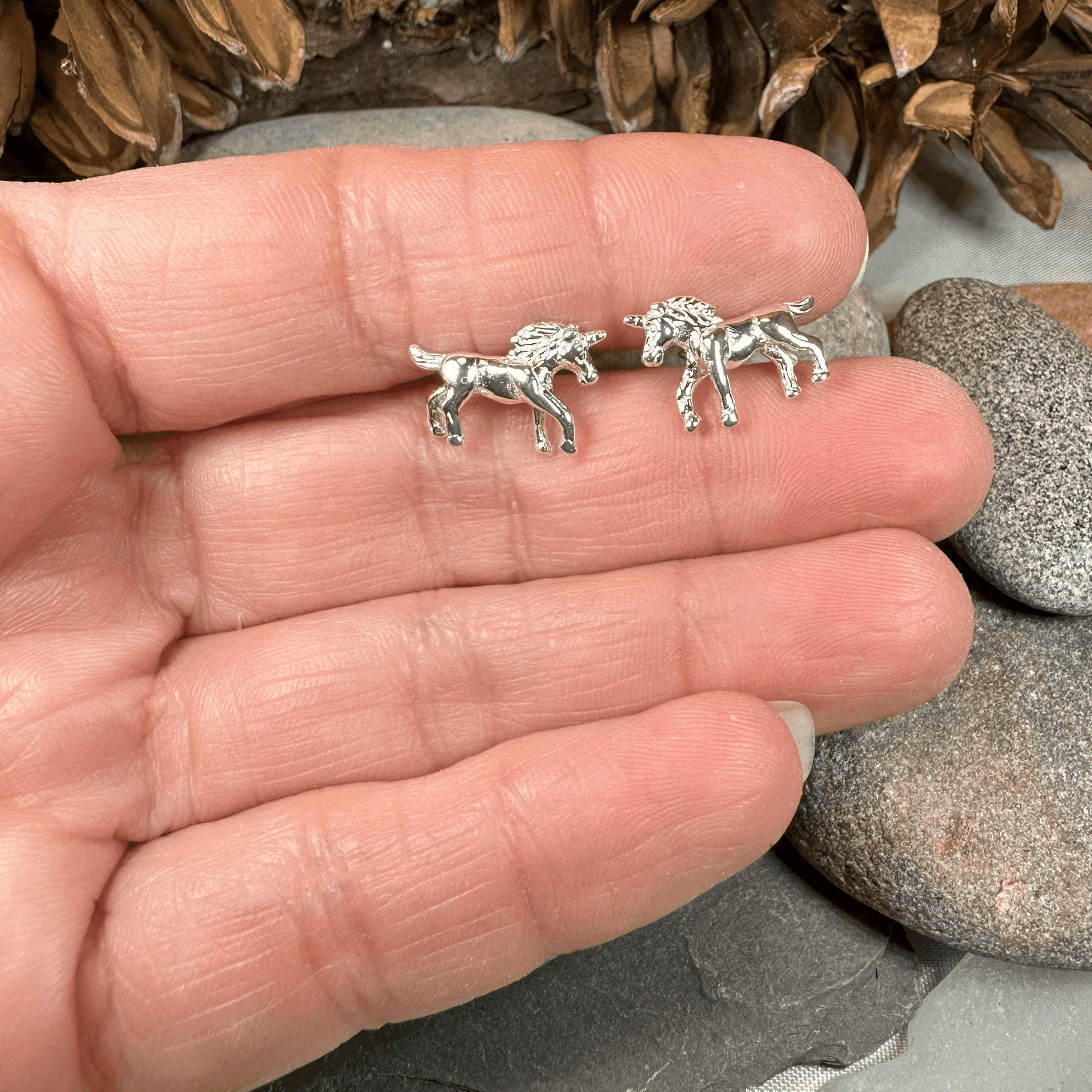 Legendary Unicorn Post Back Earrings - 