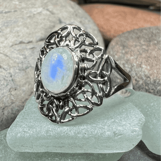 Celtic Starglow Moonstone Ring - 5