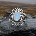 Celtic Starglow Moonstone Ring