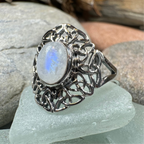 Celtic Starglow Moonstone Ring