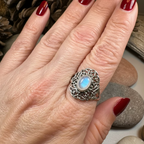 Celtic Starglow Moonstone Ring