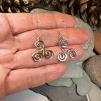 Elfwyn Celtic Spiral Earrings
