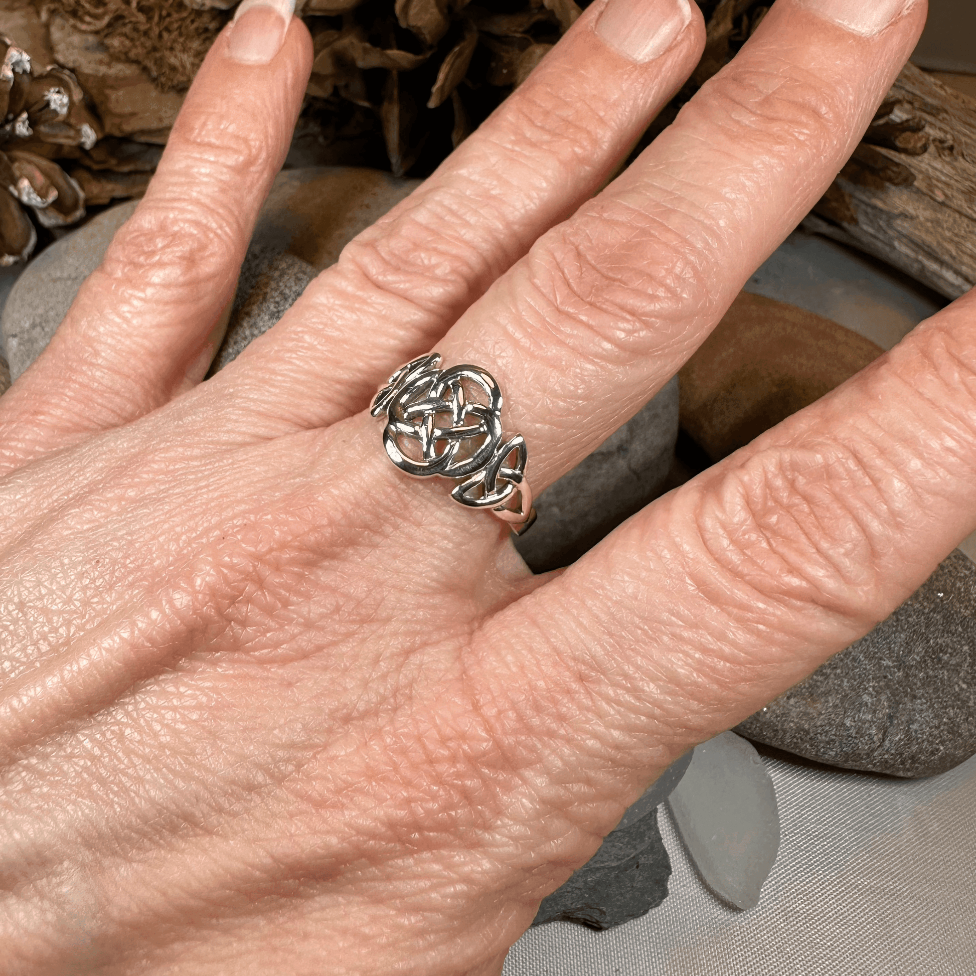 Asha Celtic Dara Knot Ring - 5