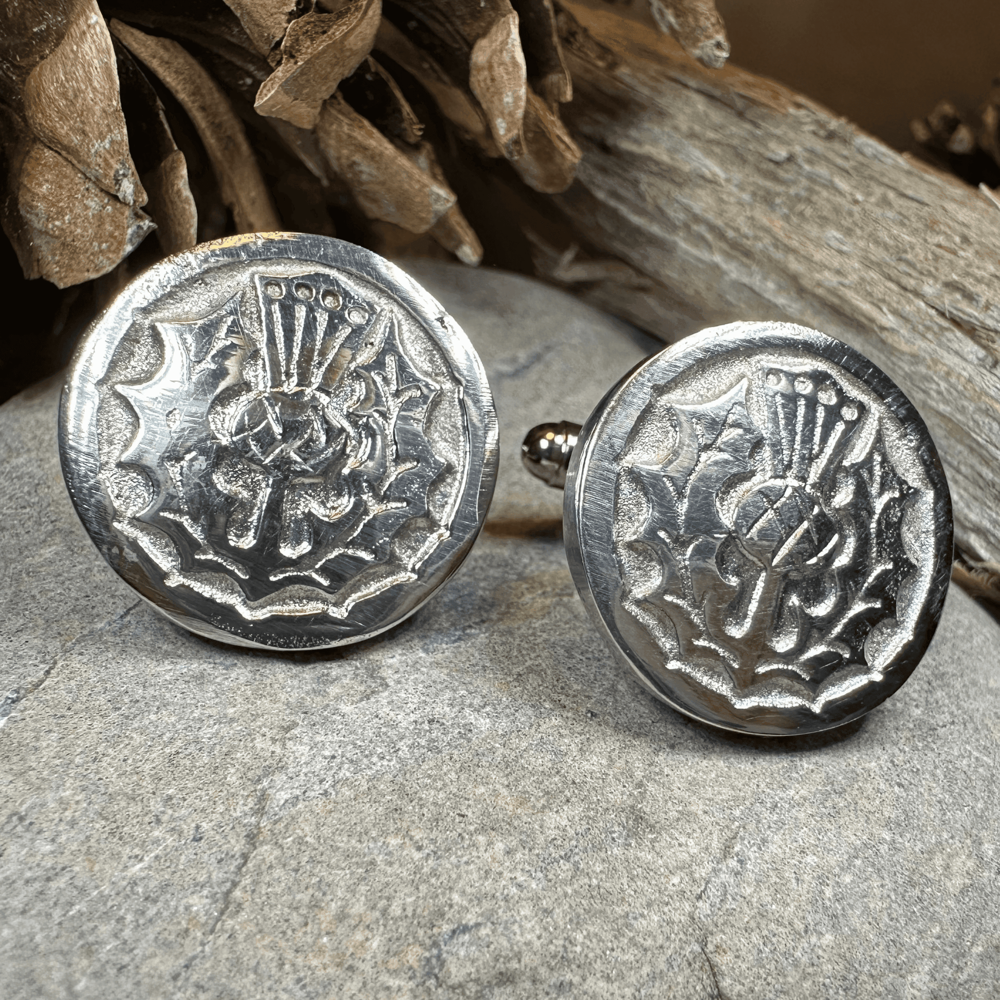 Brave Thistle Cuff Links - 
