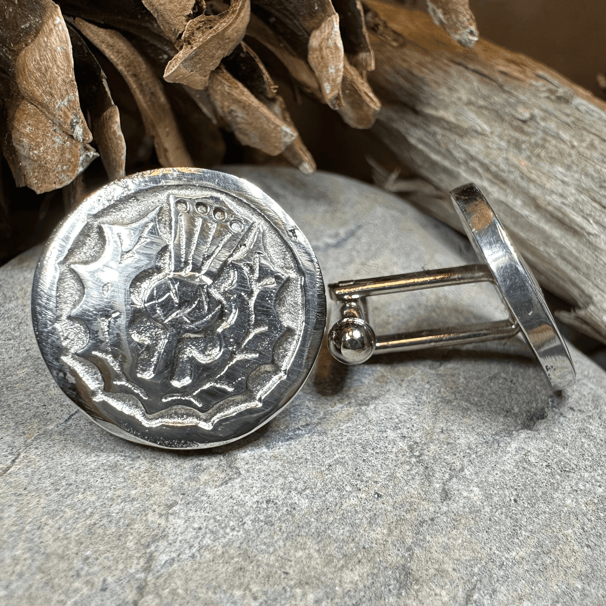 Brave Thistle Cuff Links - 