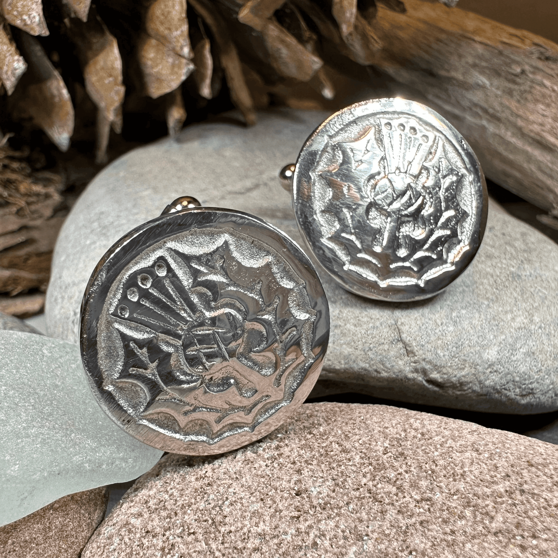 Brave Thistle Cuff Links - 