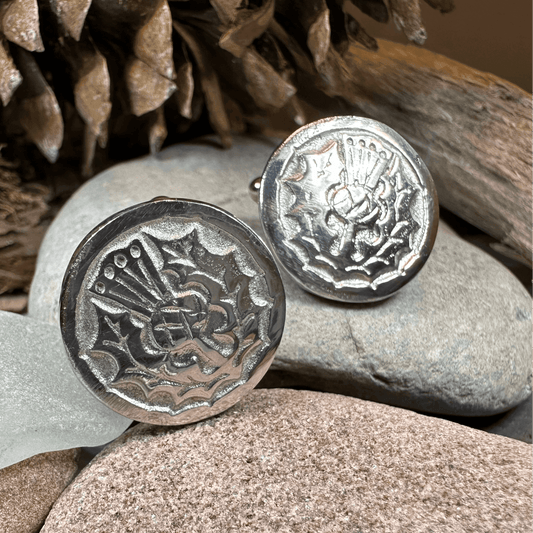 Brave Thistle Cuff Links - 