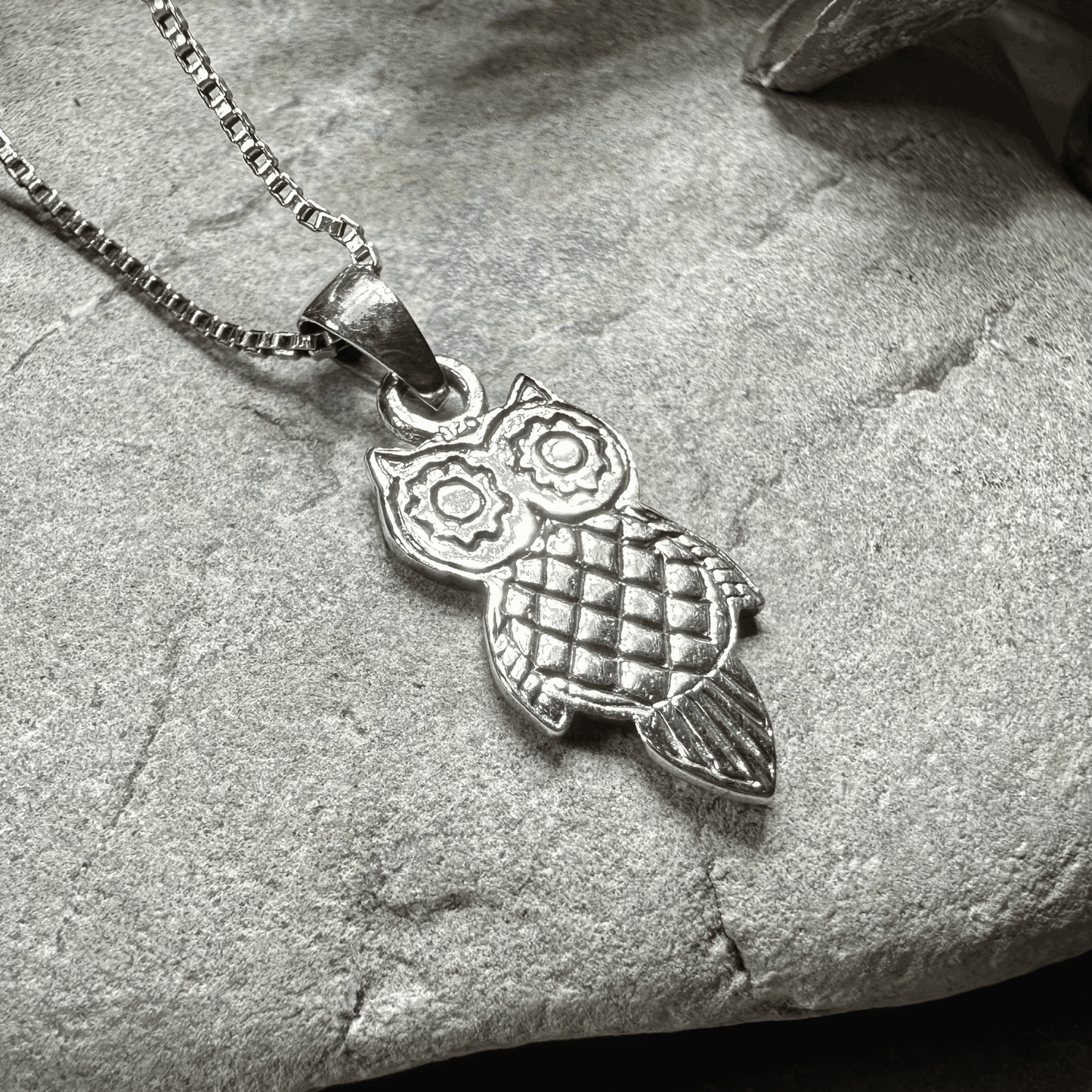 Athena Owl Necklace - 18