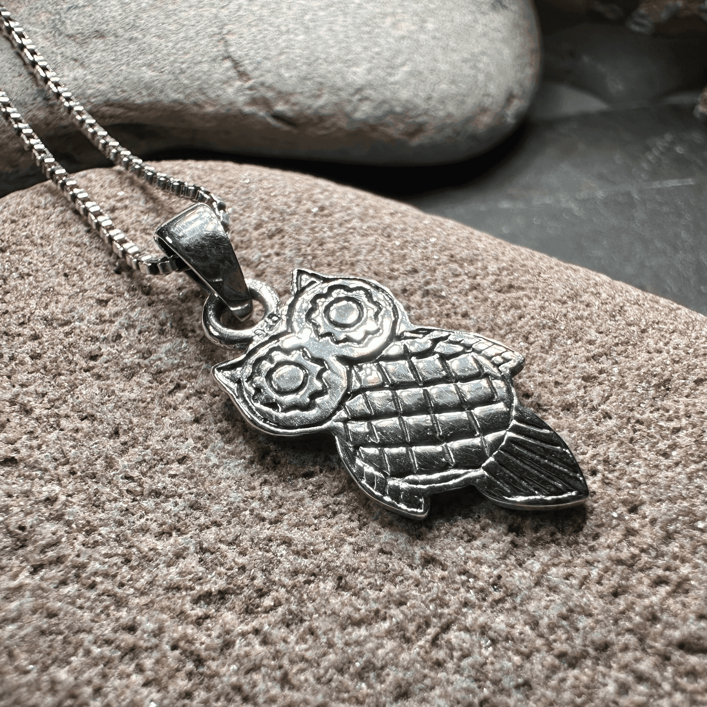 Athena Owl Necklace - 18