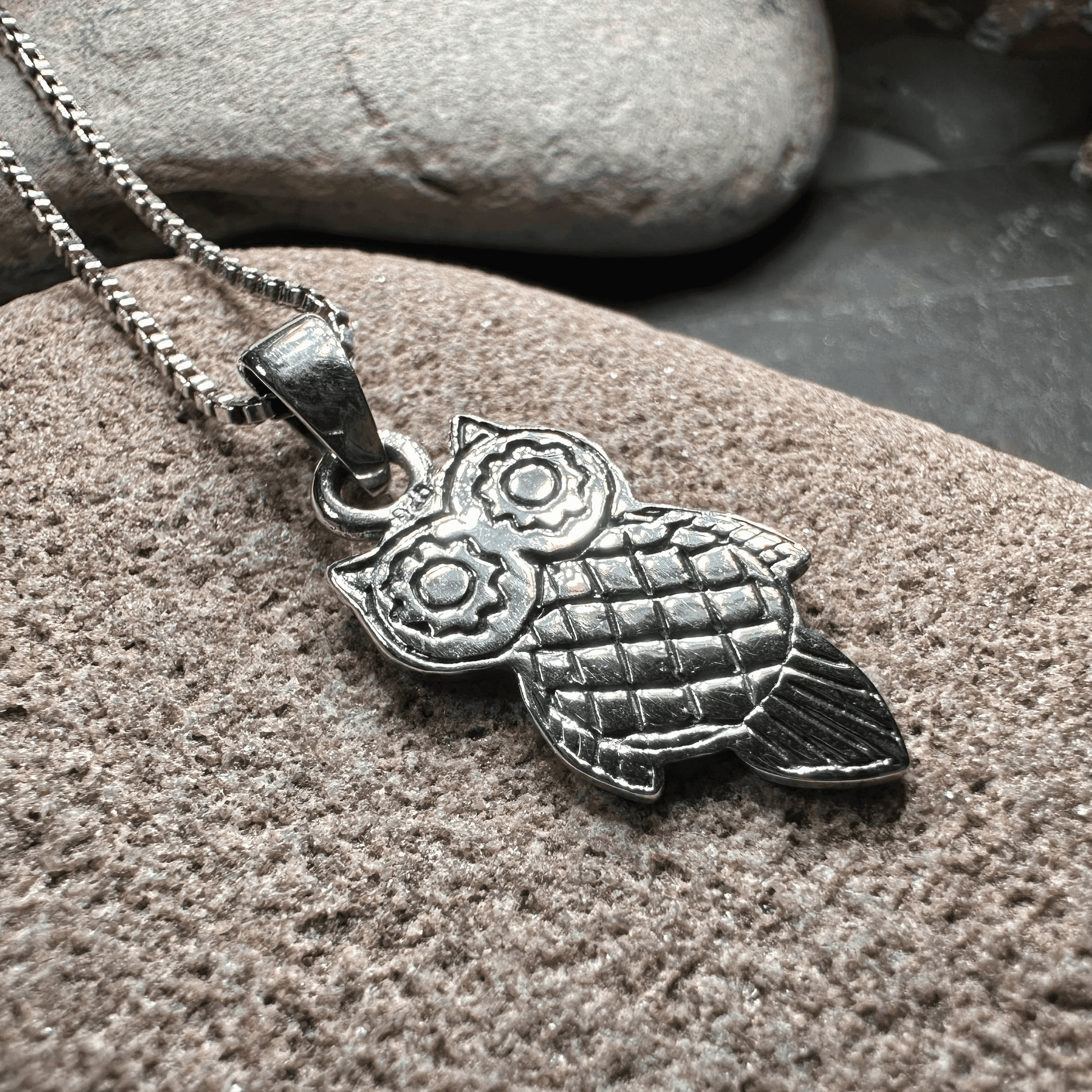 Athena Owl Necklace - 18
