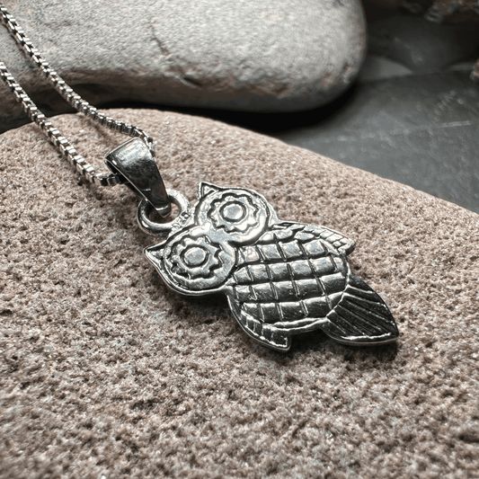 Athena Owl Necklace - 18