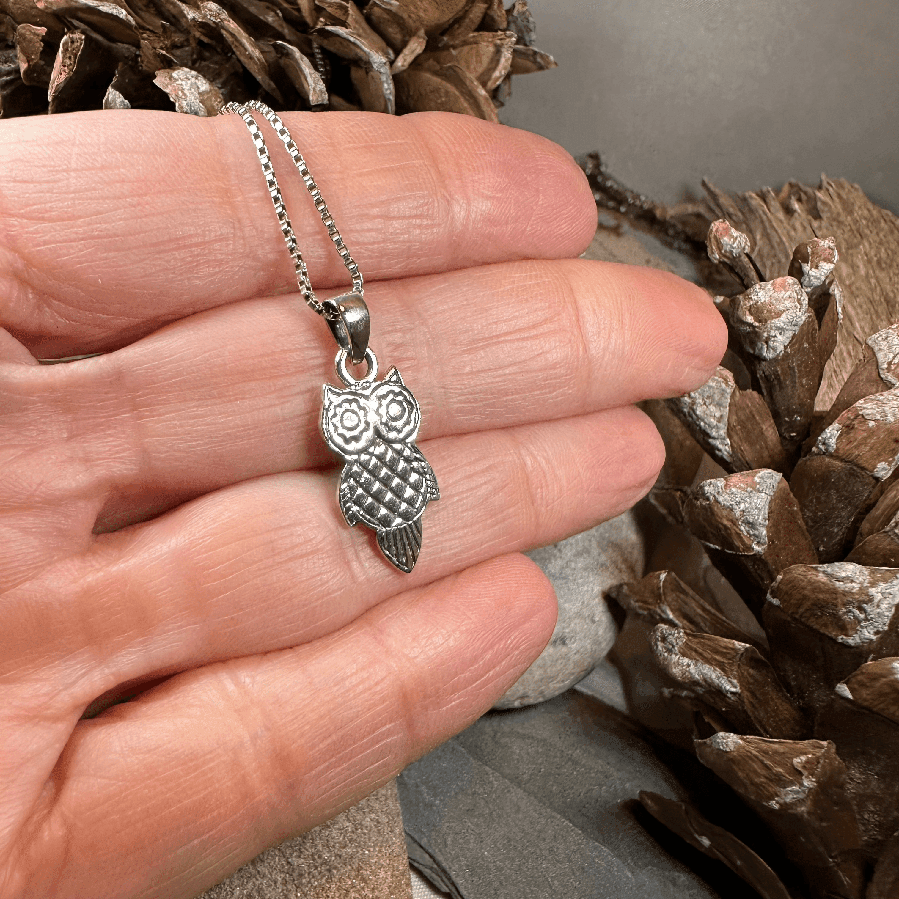 Athena Owl Necklace - 18