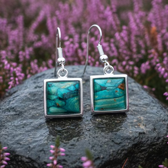 Heathergems Square Earrings