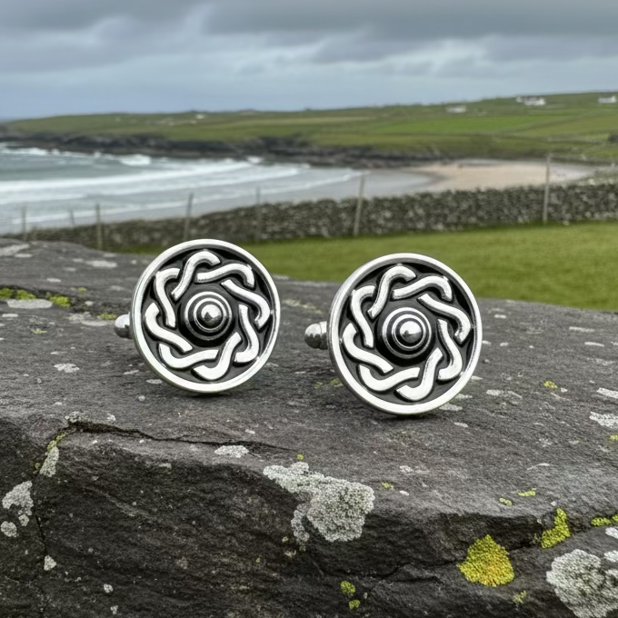 Celtic Shield Cuff Links