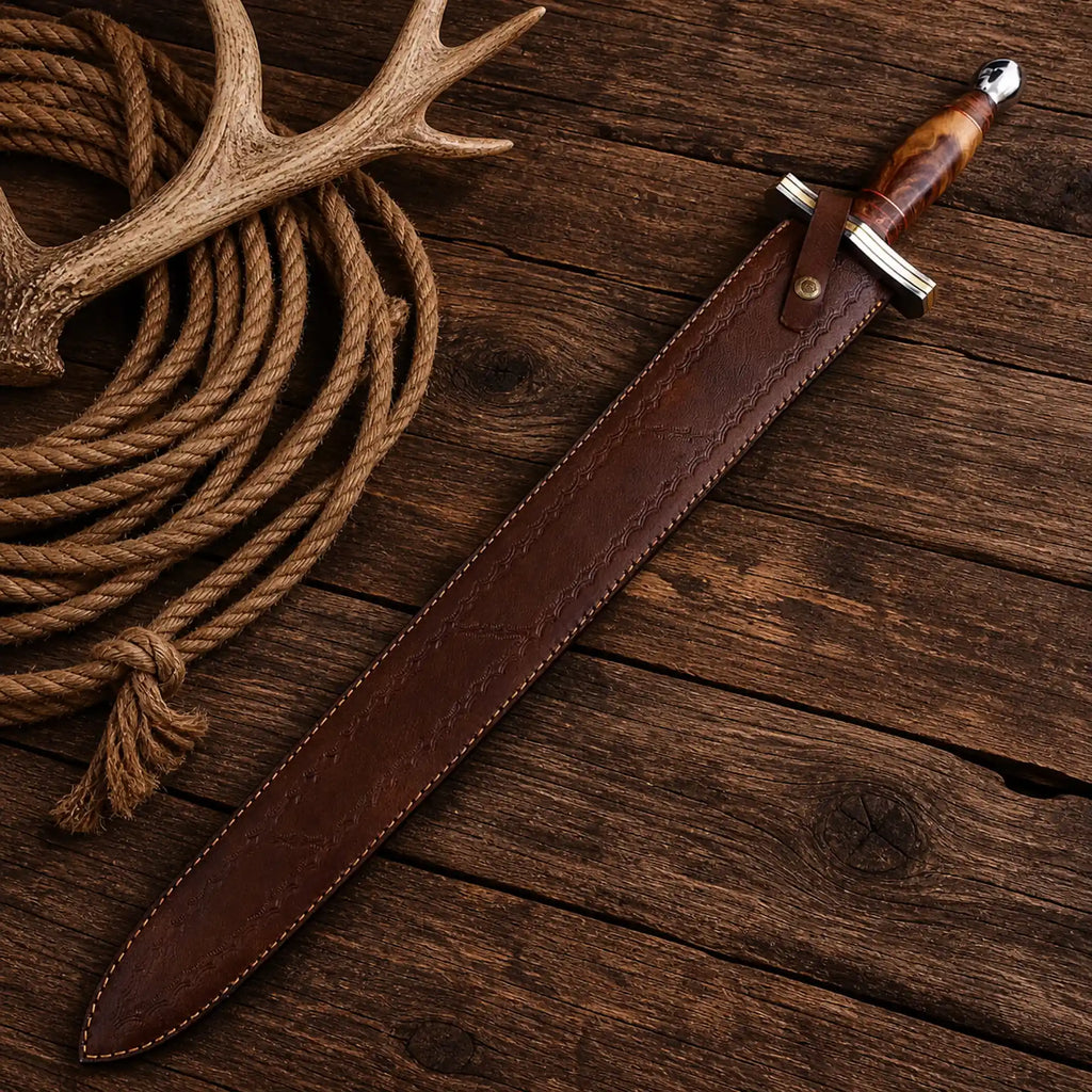 Sword Cowboy Fang High Carbon Steel Blade with Wood Handle