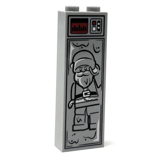 Santa Clause in Carbonite (1x2x5 Brick) made using LEGO part - B3 Customs - 