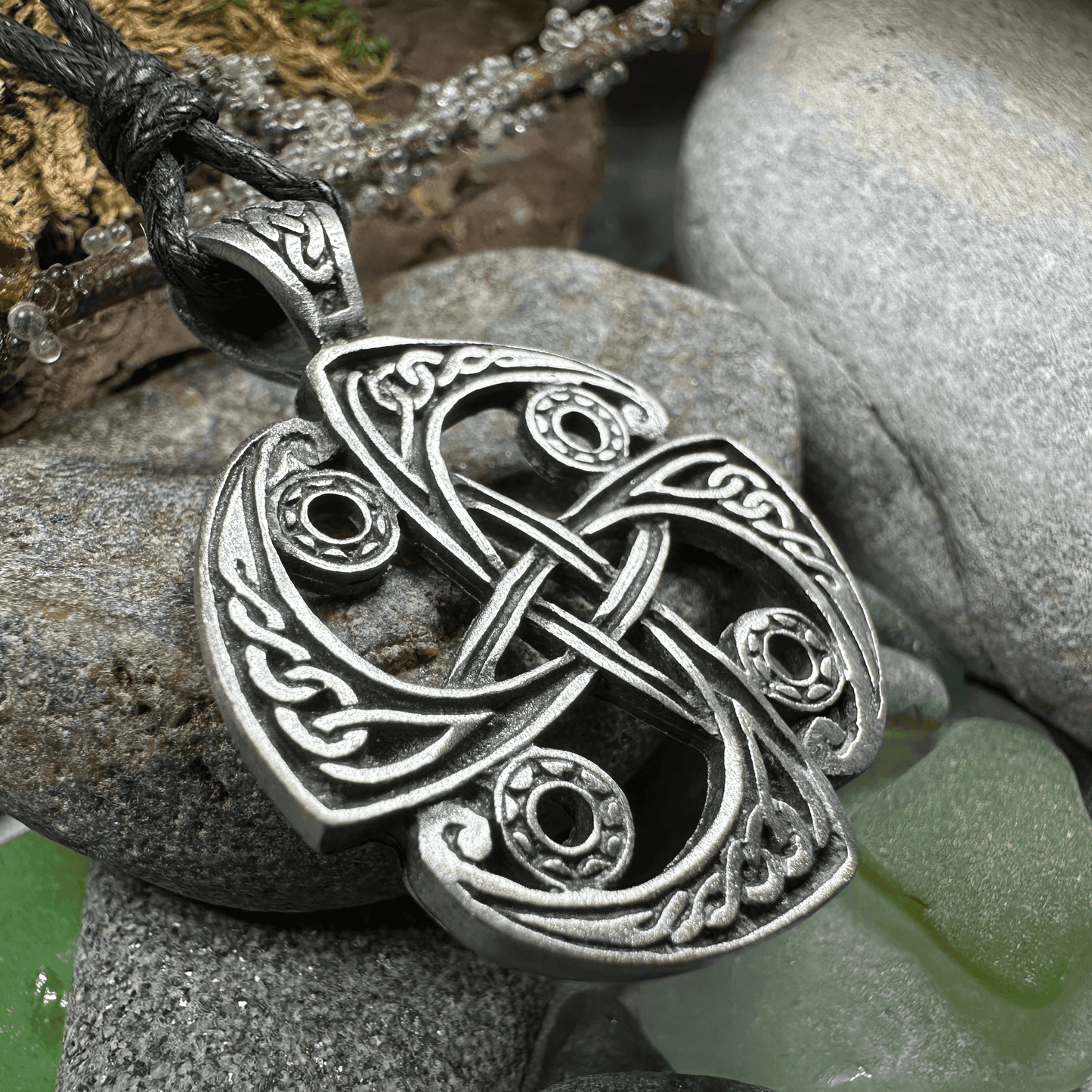Pewter Celtic Elements Necklace - 