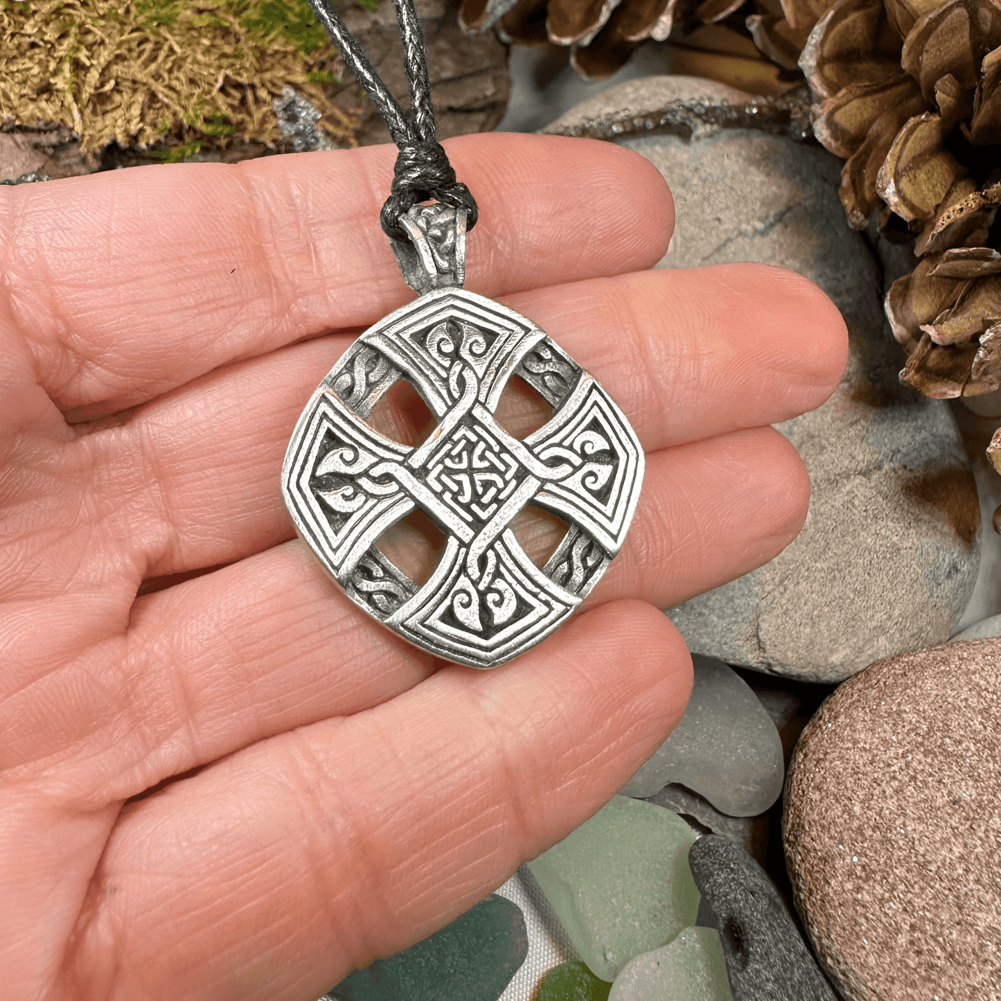 Eternity Celtic Cross Necklace - 