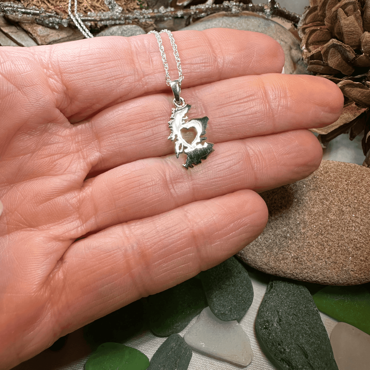 Scotland Map Necklace - 