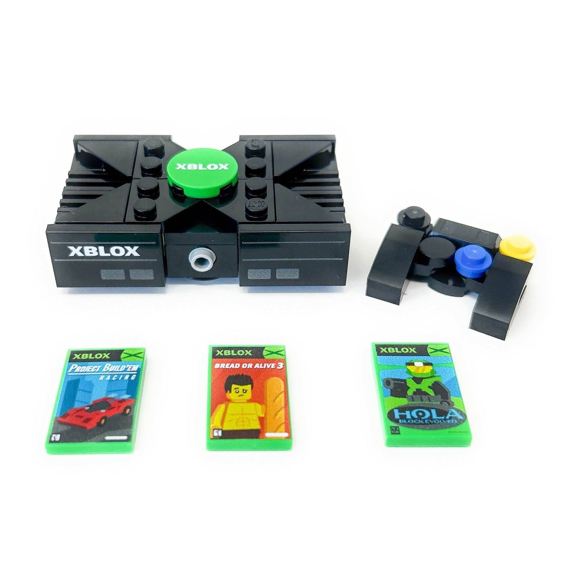 XBLOX 2001 - Custom Classic Video Game Console Set made with LEGO parts - 