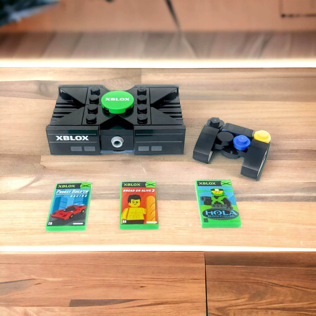 XBLOX 2001 - Custom Classic Video Game Console Set made with LEGO parts - 