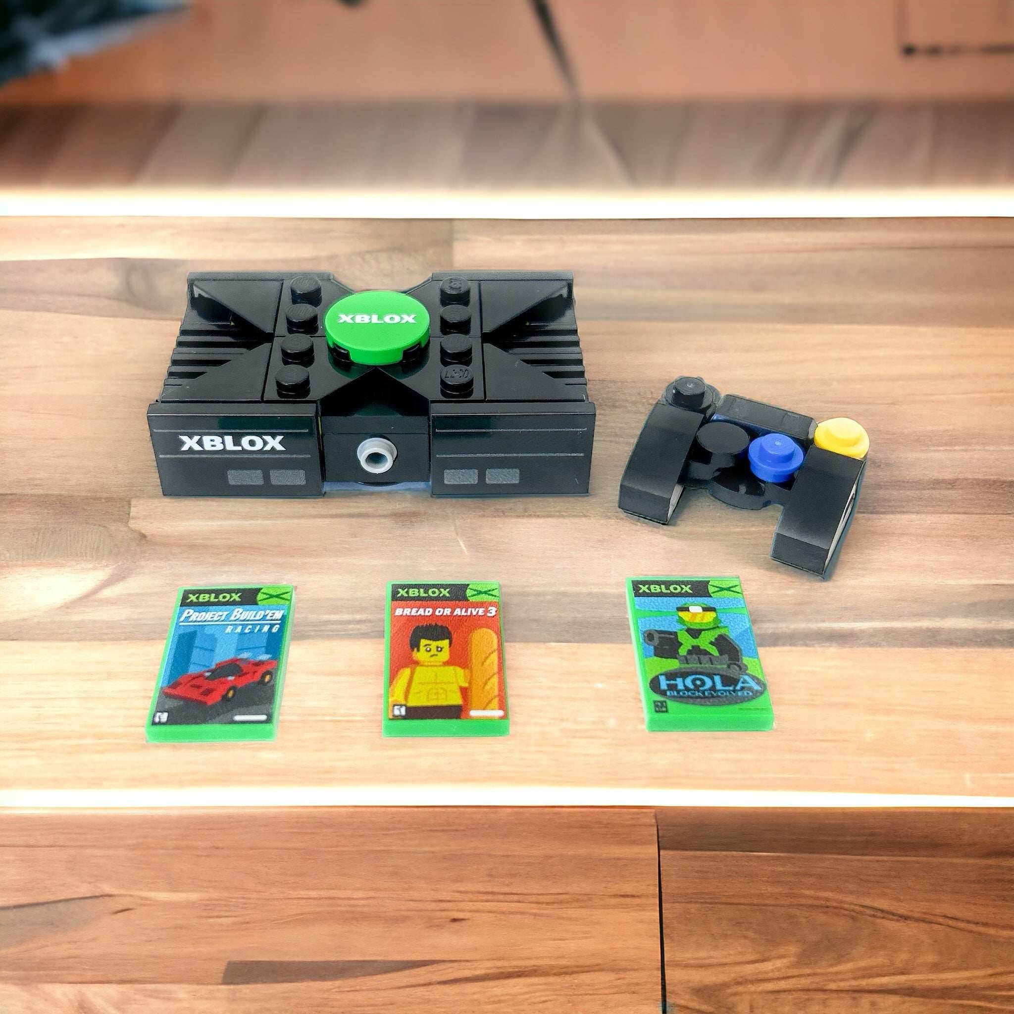 XBLOX 2001 - Custom Classic Video Game Console Set made with LEGO parts - 