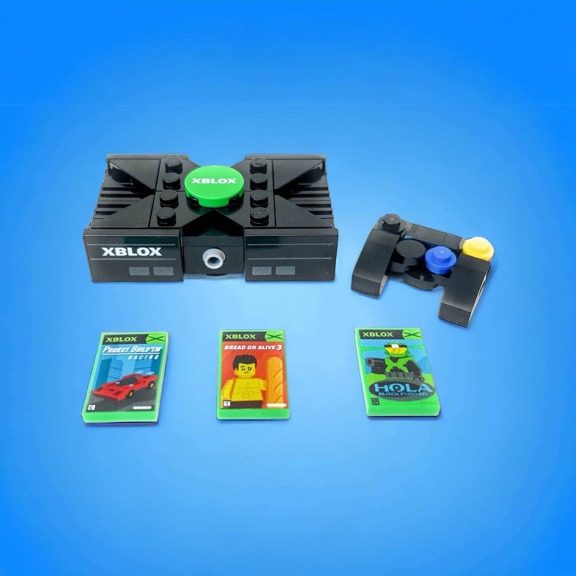 XBLOX 2001 - Custom Classic Video Game Console Set made with LEGO parts - 