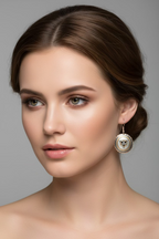Fredegund Celtic Trinity Knot Copper Earrings