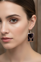 Highland Stag Copper Earrings