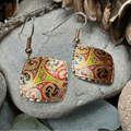Windrider Celtic Spiral Copper Earrings - 