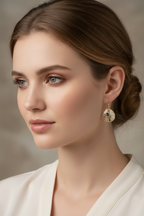 Springtime Bee Copper Earrings