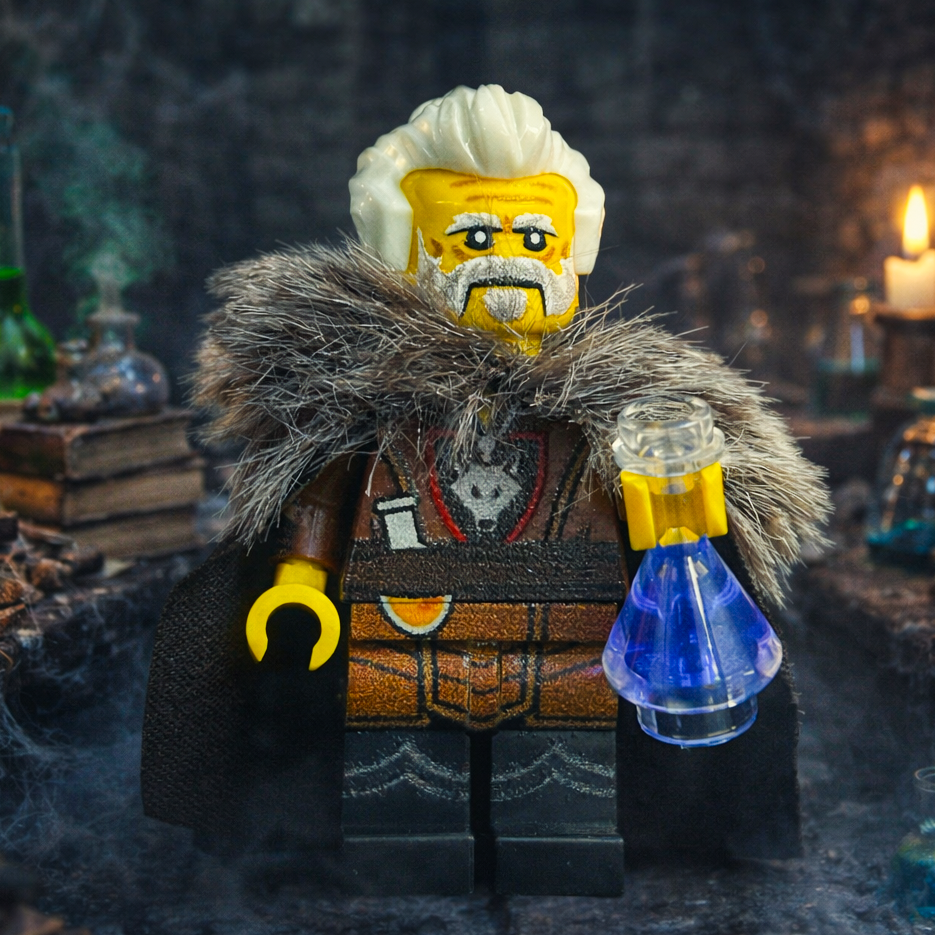 Wolfpack Alchemist  Custom Minifig made using LEGO parts  - B3 Customs