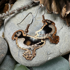 Puffin Copper Earrings