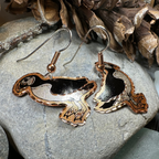 Puffin Copper Earrings