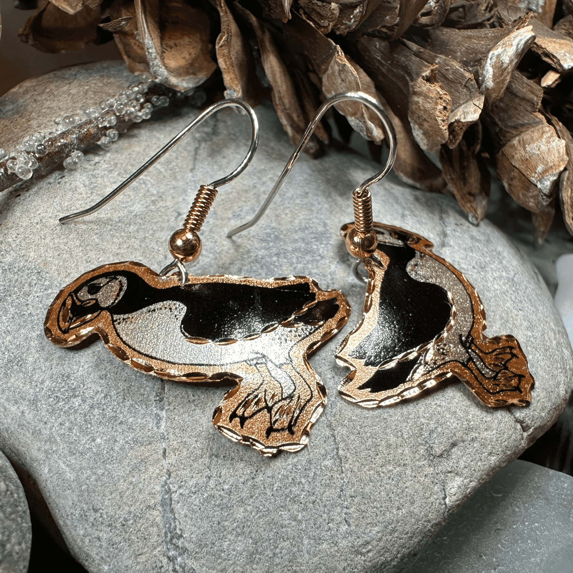 Puffin Copper Earrings - 