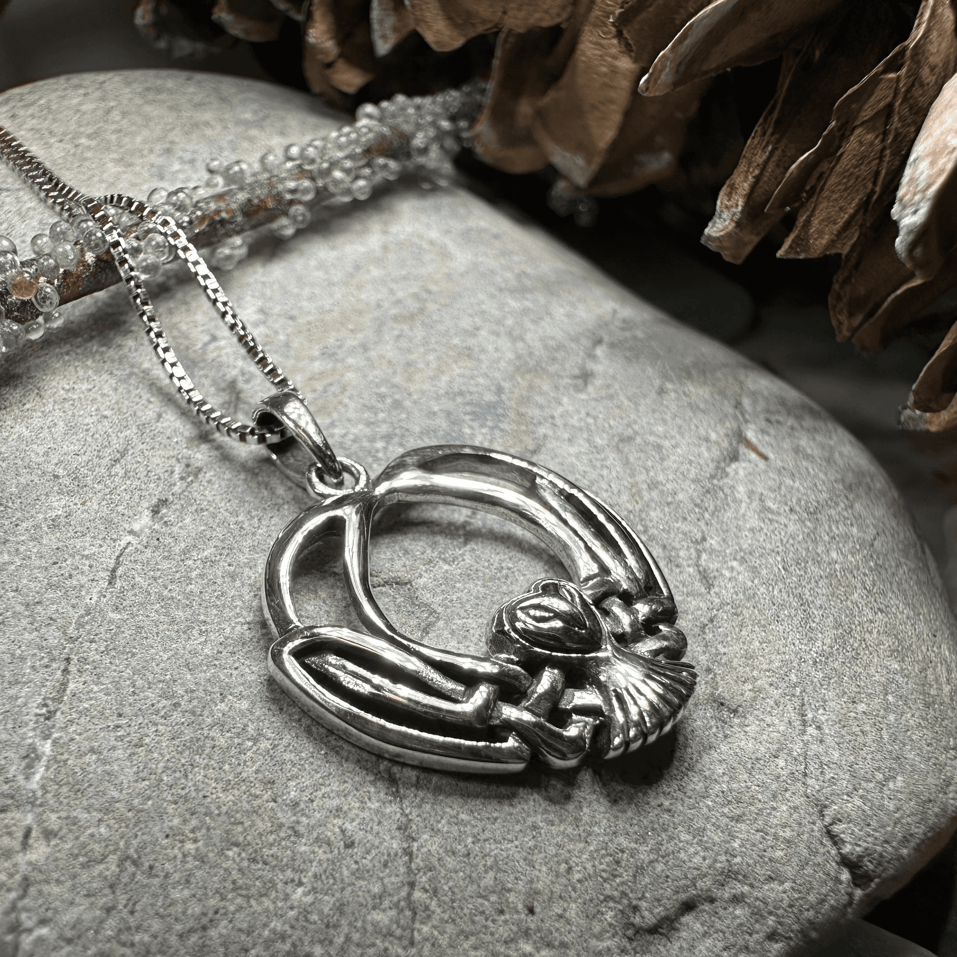 Affraic Celtic Owl Necklace - 