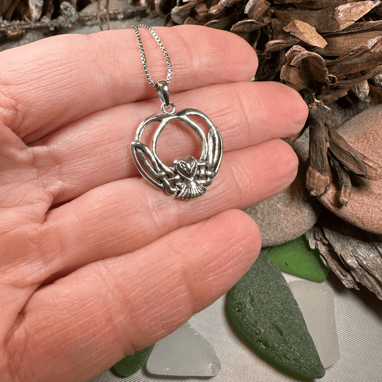 Affraic Celtic Owl Necklace - 