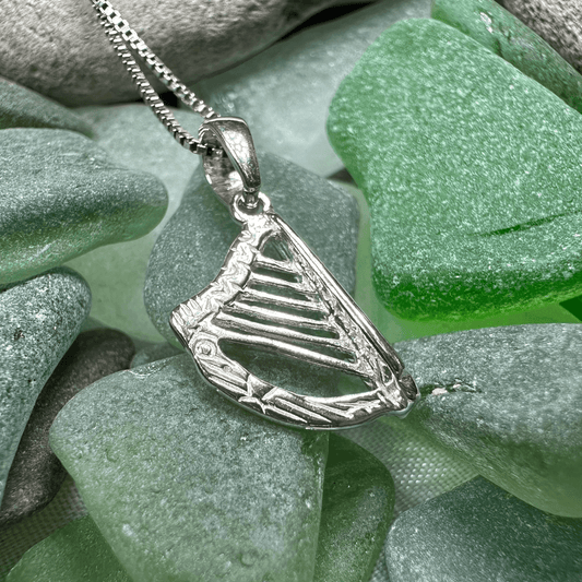 Petite Irish Harp Necklace - 18