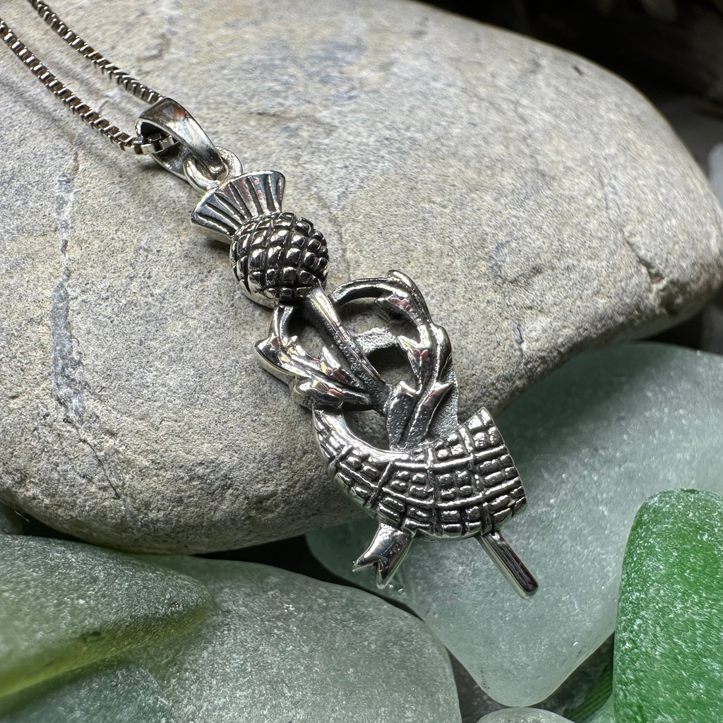 Locklyn Tartan Thistle Necklace