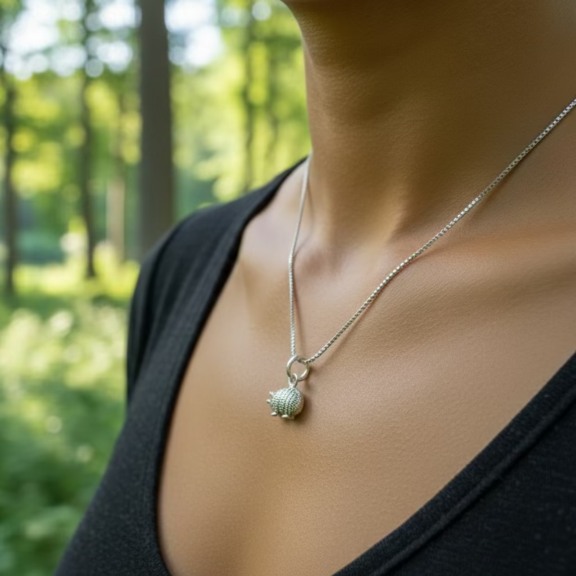 Adorable Little Hedgehog Necklace