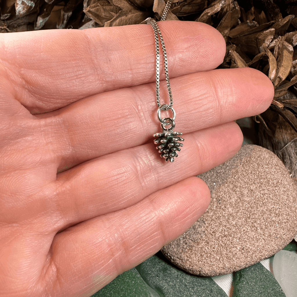 Winter Pine Cone Necklace - 