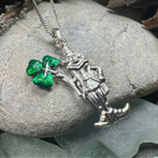 Celtic Leprechaun Shamrock Necklace