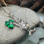 Celtic Leprechaun Shamrock Necklace