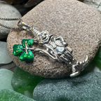 Celtic Leprechaun Shamrock Necklace