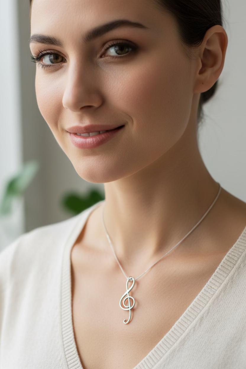 Music Note Artisan Necklace