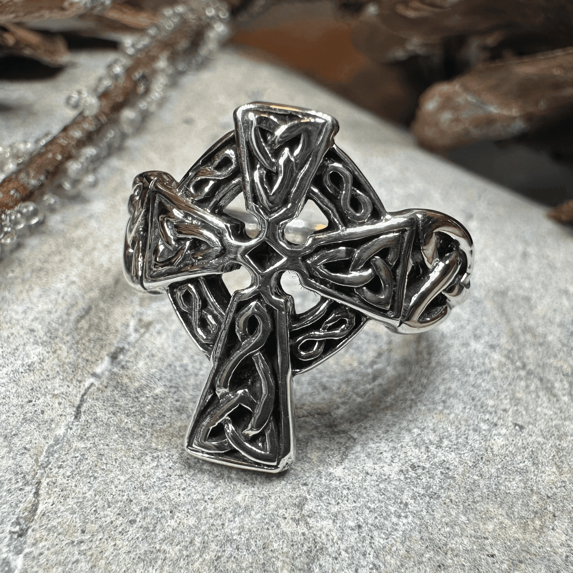 Classic Celtic Cross Ring - 5