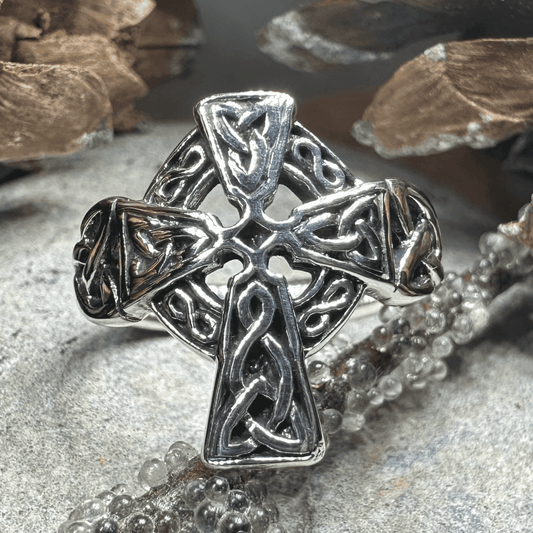 Classic Celtic Cross Ring - 5