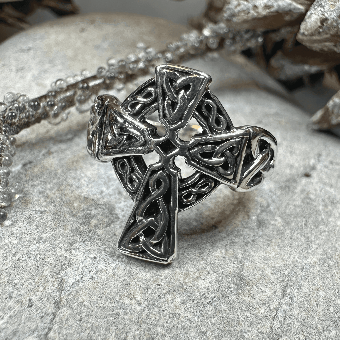 Classic Celtic Cross Ring - 5